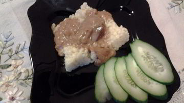 Рецепт Куриной печени в яблочно-сметанном соусе