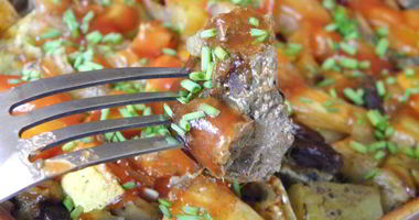 Рецепт Печени с овощами в духовке