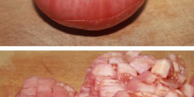 Рецепт печени с помидорами