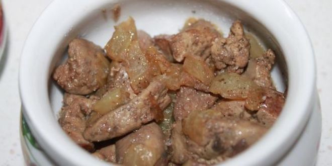 Рецепт печени с помидорами