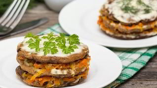 Рецепт Печени в морковной шубе