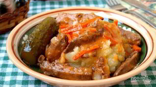 Рецепт Печени в томатном соусе