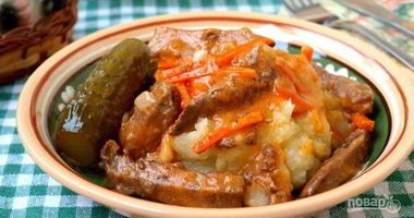 Рецепт Печени в томатном соусе