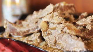 Рецепт Свиной печени с грибами