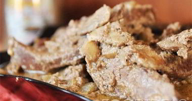 Рецепт Свиной печени с грибами