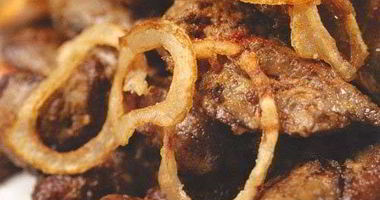 Рецепт Жареной куриной печенки с луком и специями