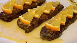 Рецепт Жареной печени с апельсинами