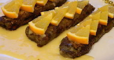 Рецепт Жареной печени с апельсинами