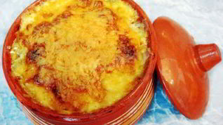 Рецепт Пельменей с сыром в горшочке в духовке