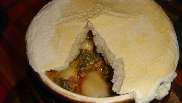 Рецепт Пельменей в горшочках с печенью