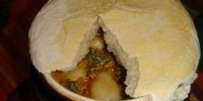 Рецепт пельменей в горшочках с печенью