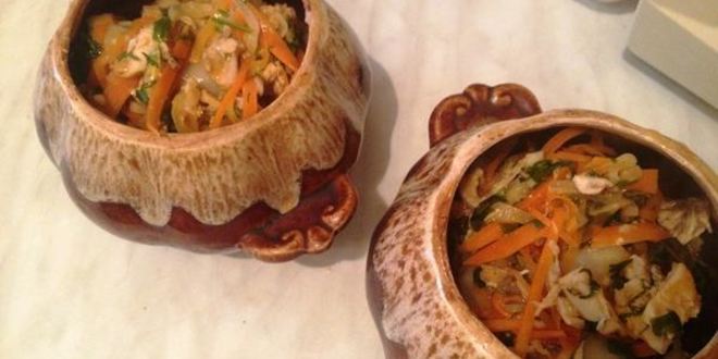 Рецепт пельменей в горшочках