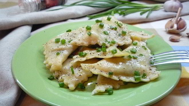 Рецепт постных пельменей с кабачками