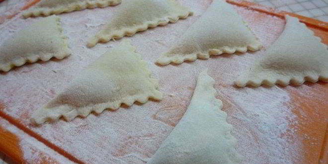 Рецепт постных пельменей с кабачками