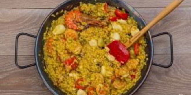 Рецепт испанской паэльи с морепродуктами