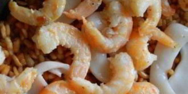 Рецепт паэльи с кальмарами