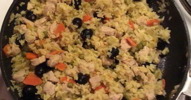 Рецепт Паэльи с курицей и овощами