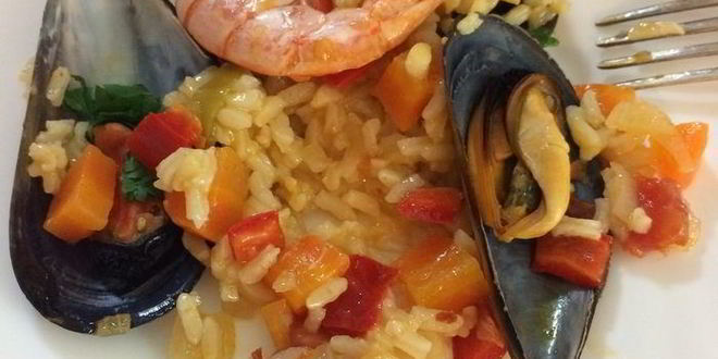 Рецепт паэльи с морепродуктами