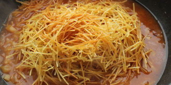 Рецепт паэльи с пастой и морепродуктами фидеуа