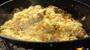 Рецепт Плова из баранины в казане