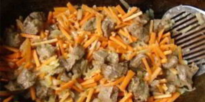 Рецепт плова из баранины в казане