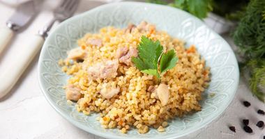 Рецепт Плова из булгура с курицей в мультиварке