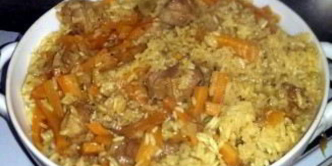 Рецепт плова из свинины в утятнице