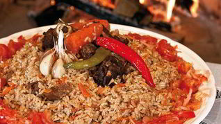 Рецепт Плова по-фергански в сковороде вок