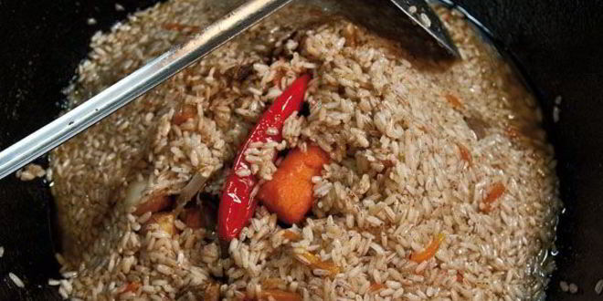 Рецепт плова по-фергански в сковороде вок
