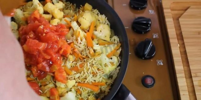 Рецепт плова постного с овощами