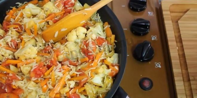 Рецепт плова постного с овощами