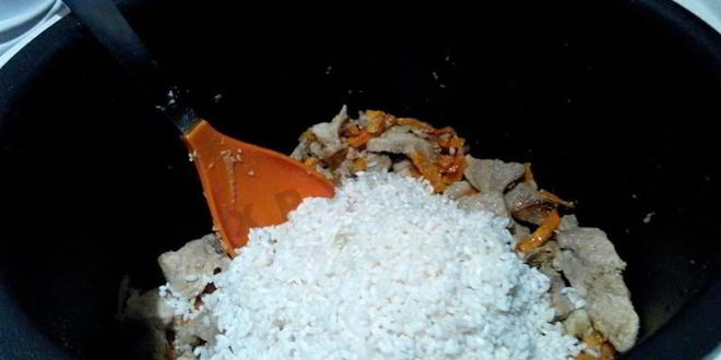 Рецепт плова с говядиной в мультиварке