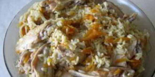 Рецепт плова с куриными крылышками