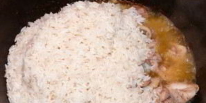 Рецепт плова с курицей и сухофруктами