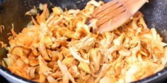 Рецепт плова с лисичками