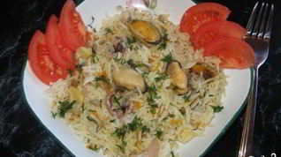 Рецепт Плова с морепродуктами