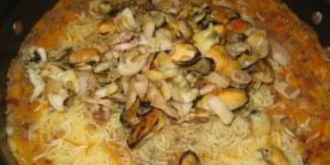 Рецепт плова с морепродуктами