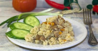 Рецепт Плова со свининой в казане на плите