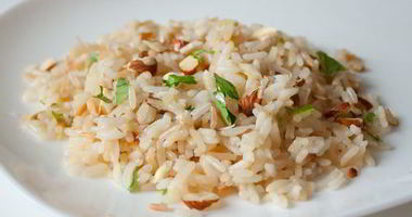 Рецепт Рисового пилава с миндалем