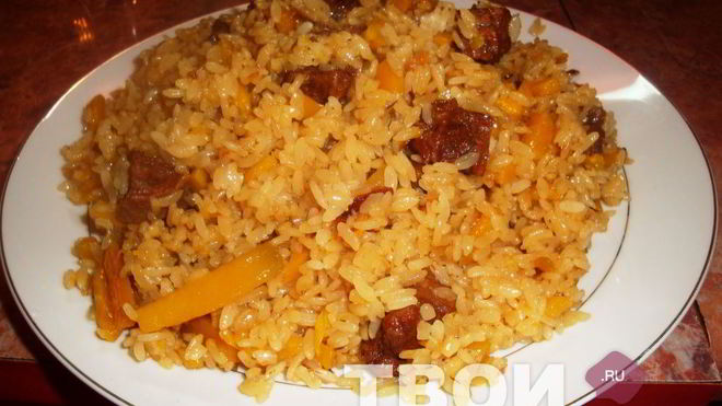 Рецепт узбекского чайханского плова