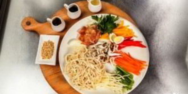 Рецепт пшеничной лапши с курицей и овощами