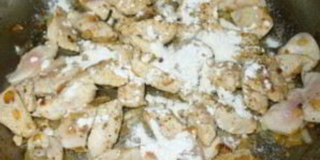 Рецепт фрикасе из курицы с сыром