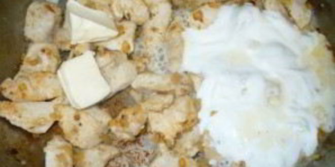 Рецепт фрикасе из курицы с сыром