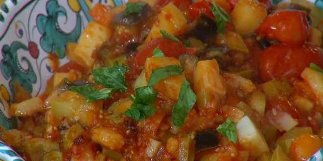 Рецепт капонаты с кабачком и картофелем