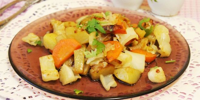 Рецепт картошки капуста морковь лук рагу