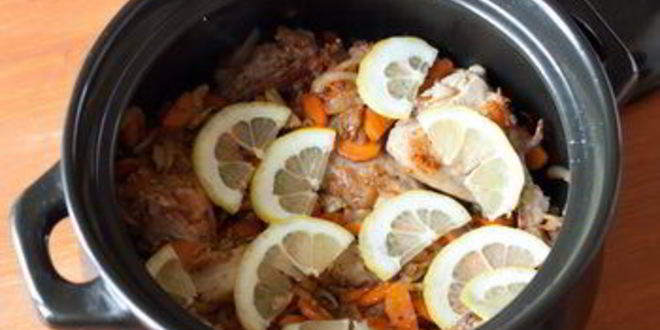 Рецепт лимонного рагу из кролика