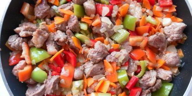 Рецепт мясного рагу с овощами