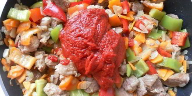 Рецепт мясного рагу с овощами
