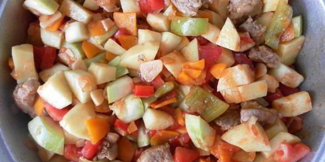 Рецепт мясного рагу с овощами