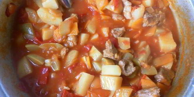 Рецепт мясного рагу с овощами